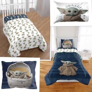 Baby Yoda Comforter & Sheet Set  5 Piece Twin Kids Teens Mandalorian Star Wars